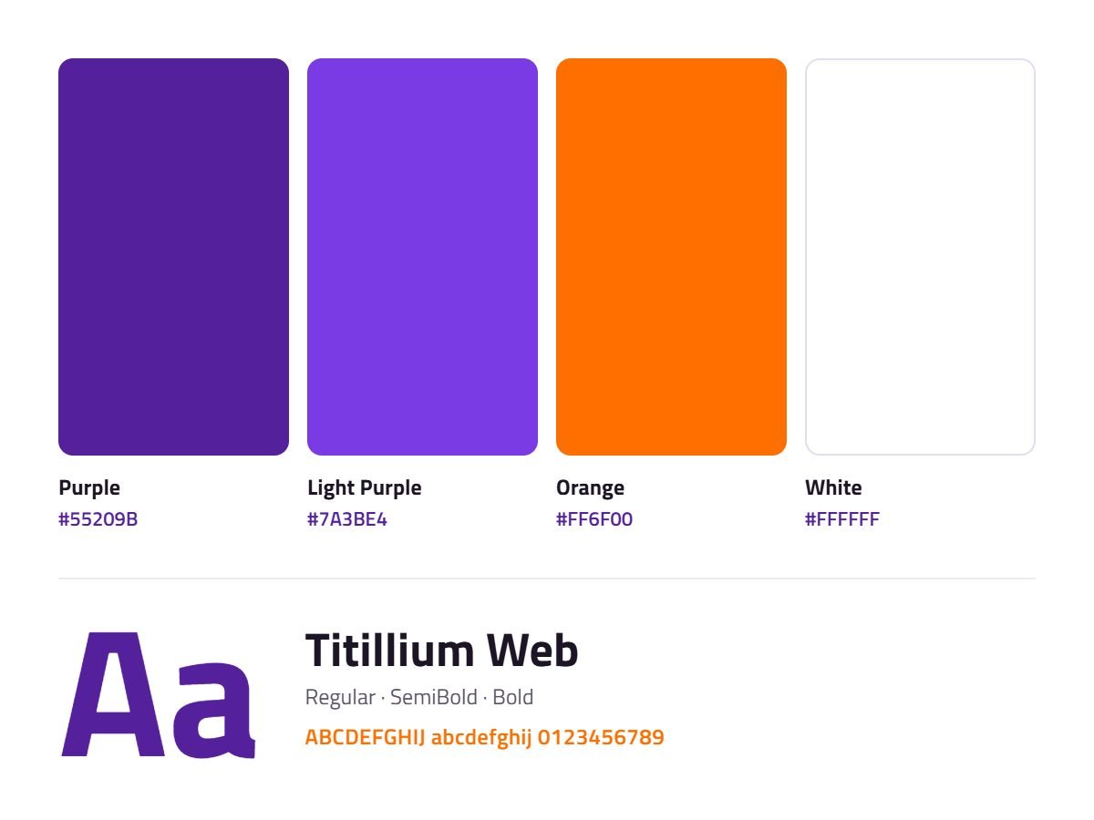 Color palette + typography