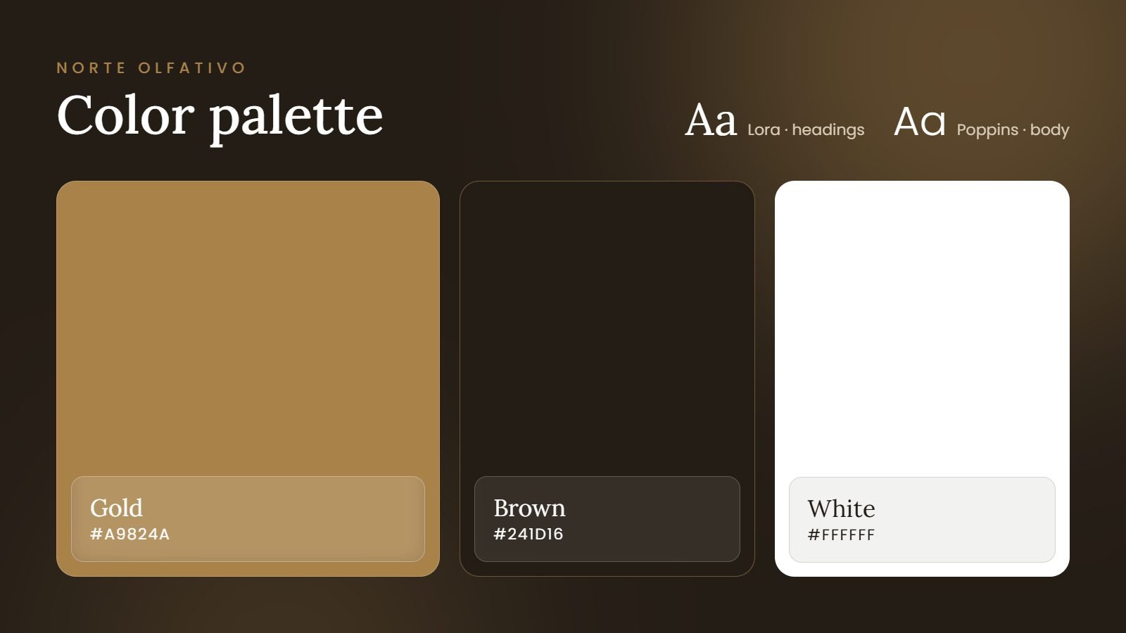 Color palette + typography